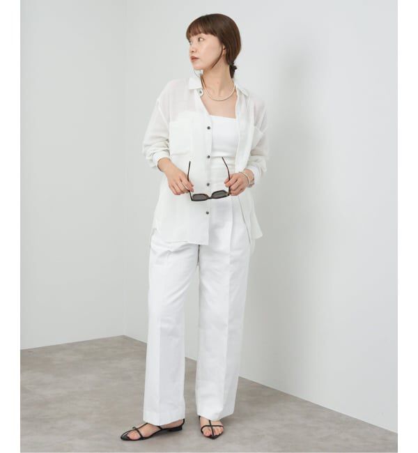 IENA「シアーメッシュ シャツ」|シャツ・ブラウス|