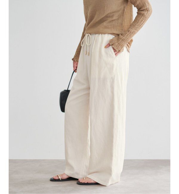 IENA「リネン混イージーパンツ」|その他|