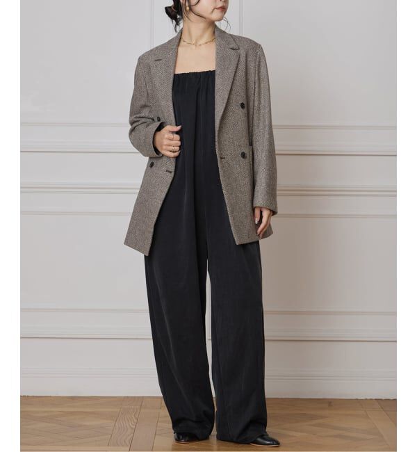 IENA LA BOUCLE「IENA LA BOUCLE キュプラベアオールインワン」|オールインワン|