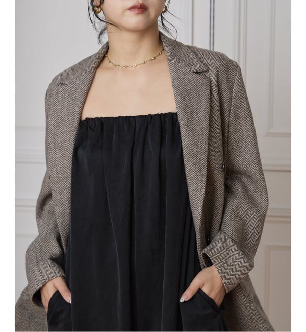 IENA LA BOUCLE「IENA LA BOUCLE キュプラベアオールインワン」|オールインワン|