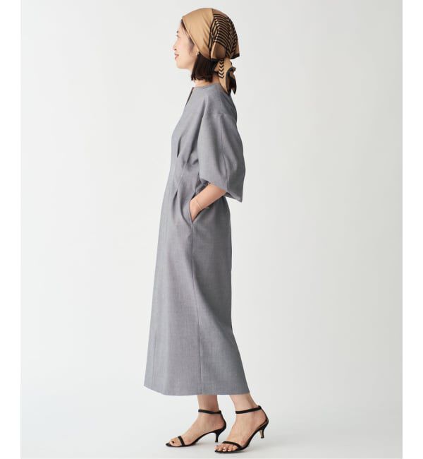 VERMEIL par iena「《追加2》P/Ryツイルウエストシェイプワンピース」|ワンピース|