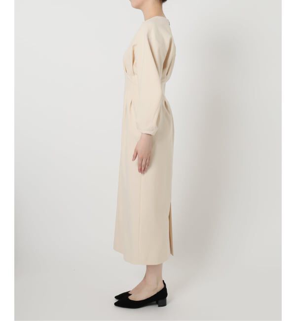 VERMEIL par iena「《追加2》P/Ryツイルウエストシェイプワンピース」|ワンピース|