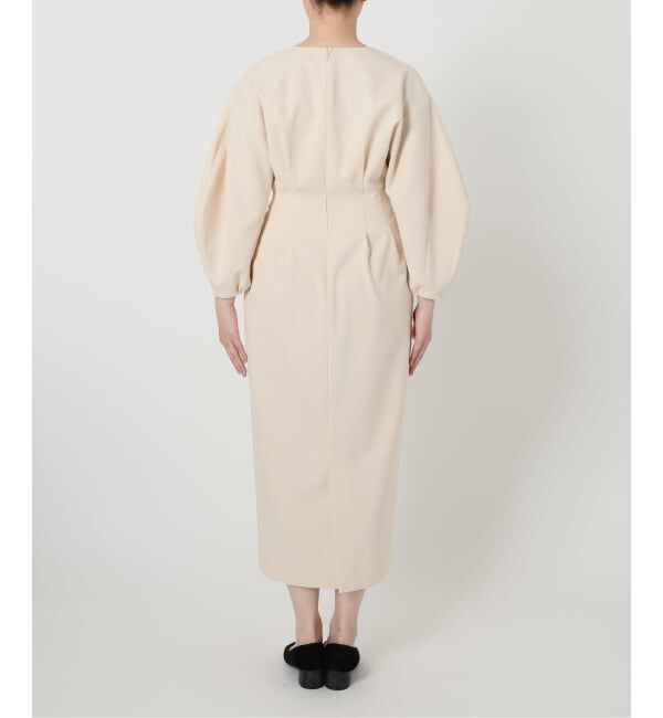 VERMEIL par iena「《追加2》P/Ryツイルウエストシェイプワンピース」|ワンピース|