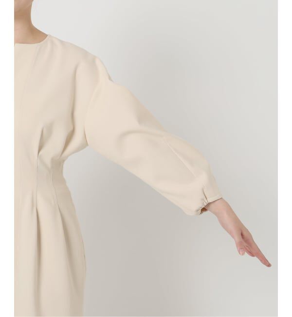 VERMEIL par iena「《追加2》P/Ryツイルウエストシェイプワンピース」|ワンピース|