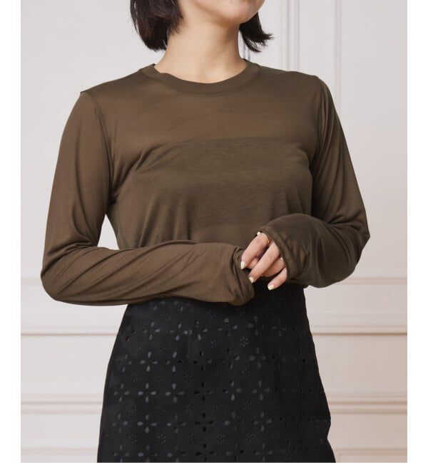 IENA LA BOUCLE「BASERANGE/ベースレンジ LONG SLEEVE Tシャツ TOLSBL-000」|Tシャツ・カットソー|