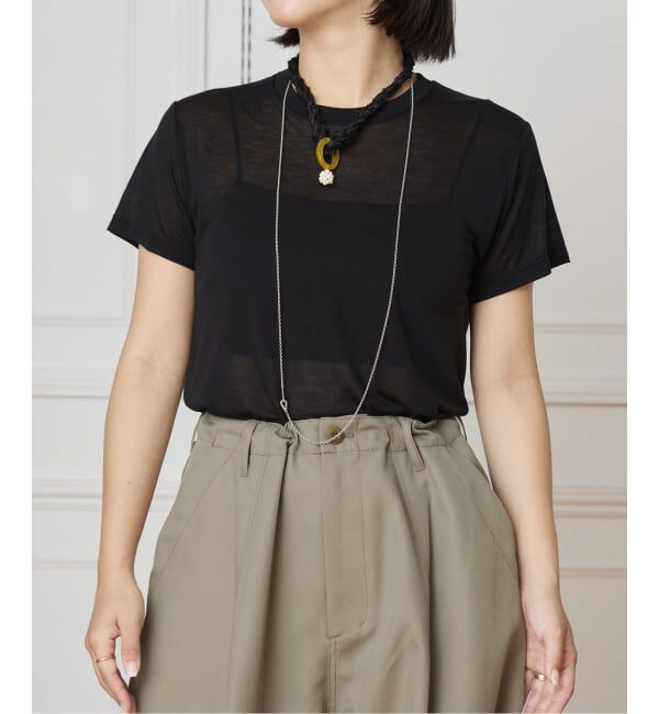 IENA LA BOUCLE「BASERANGE/ベースレンジ BAMBOO Tシャツ TOCTBL-000」|Tシャツ・カットソー|