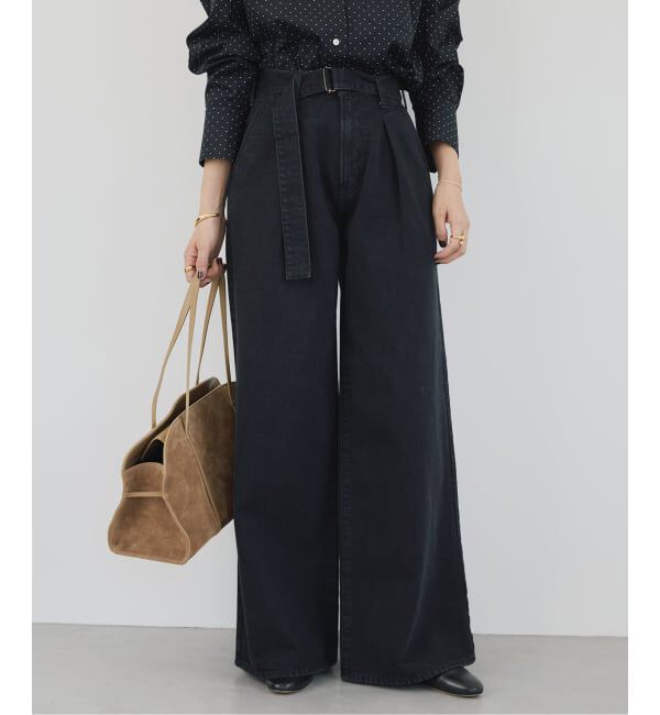 VERMEIL par iena「NEEDBY heritage ニードバイ ヘリテージ FRED Superwide」|デニム|ブラック