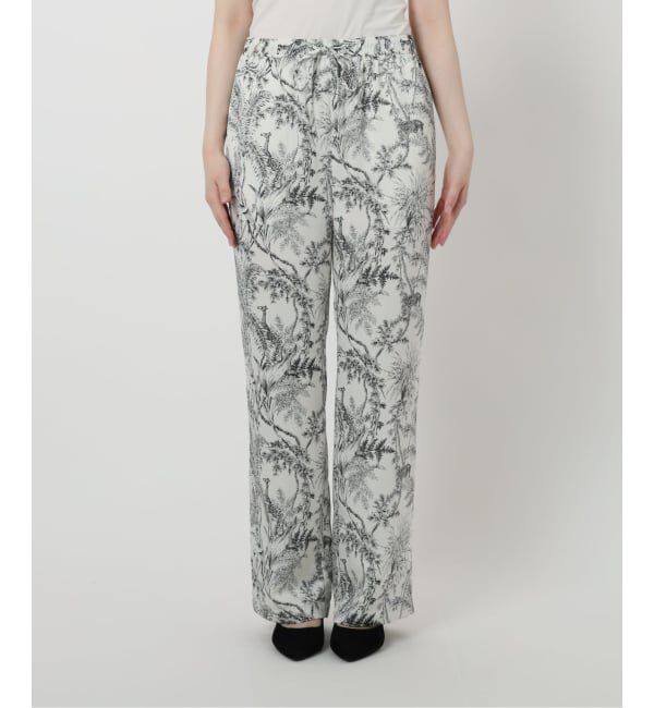 VERMEIL par iena「サテンプリントイージーパンツ」|その他|