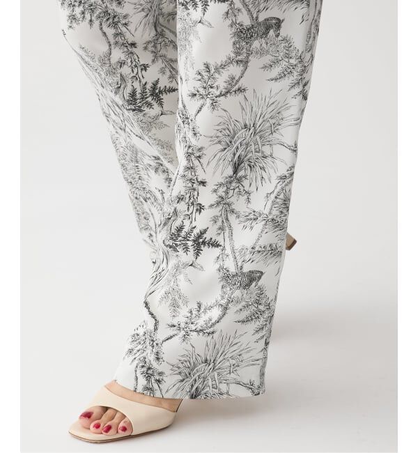 VERMEIL par iena「サテンプリントイージーパンツ」|その他|