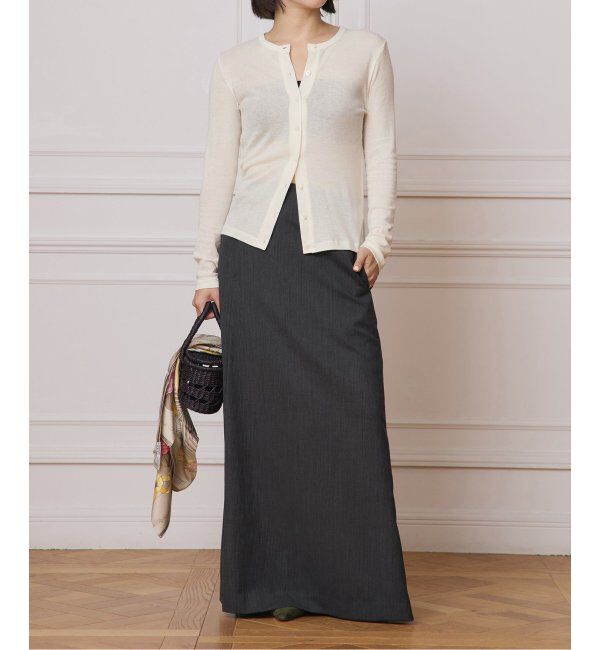 IENA LA BOUCLE「IENA LA BOUCLE シアーフライスカーディガン」|カーディガン|