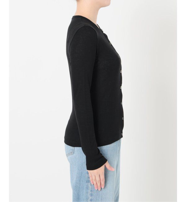 IENA LA BOUCLE「IENA LA BOUCLE シアーフライスカーディガン」|カーディガン|