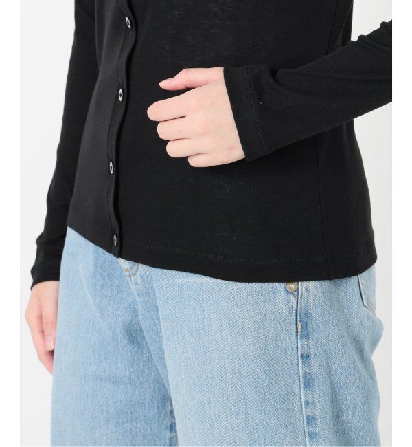 IENA LA BOUCLE「IENA LA BOUCLE シアーフライスカーディガン」|カーディガン|