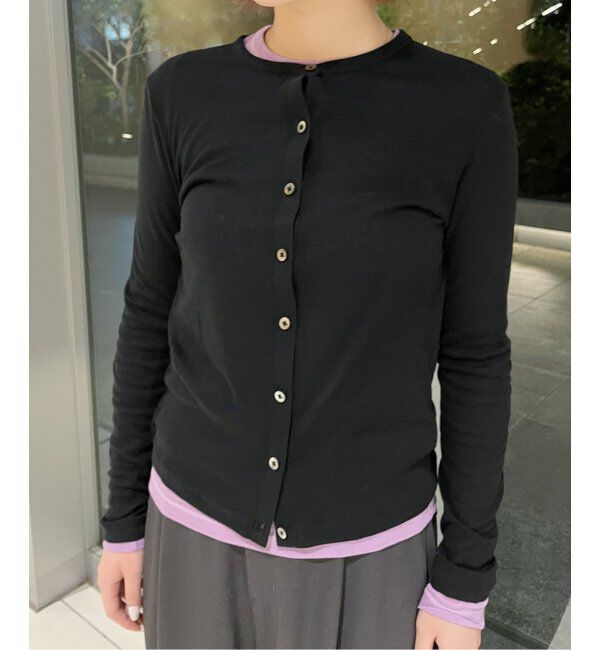 IENA LA BOUCLE「IENA LA BOUCLE シアーフライスカーディガン」|カーディガン|