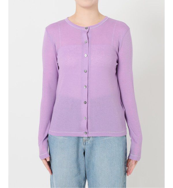 IENA LA BOUCLE「IENA LA BOUCLE シアーフライスカーディガン」|カーディガン|