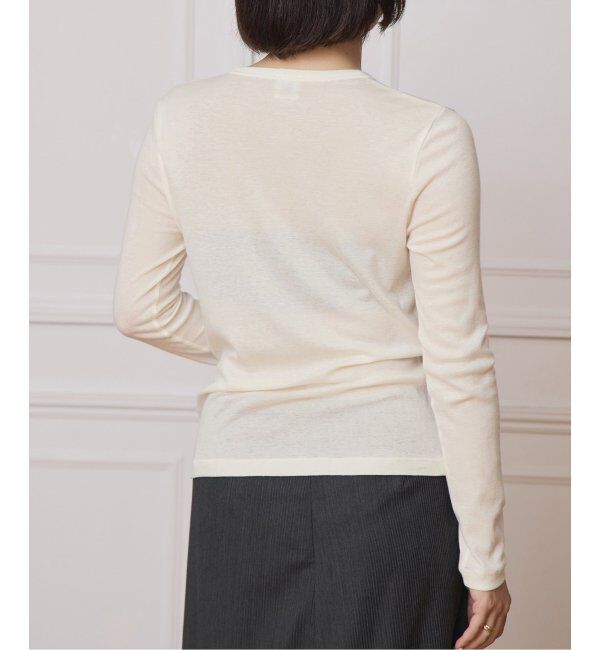 IENA LA BOUCLE「IENA LA BOUCLE シアーフライスカーディガン」|カーディガン|