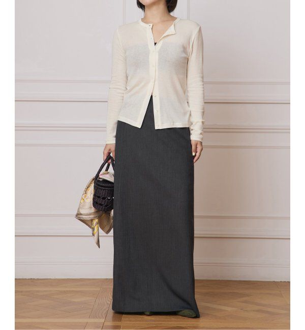 IENA LA BOUCLE「IENA LA BOUCLE シアーフライスカーディガン」|カーディガン|