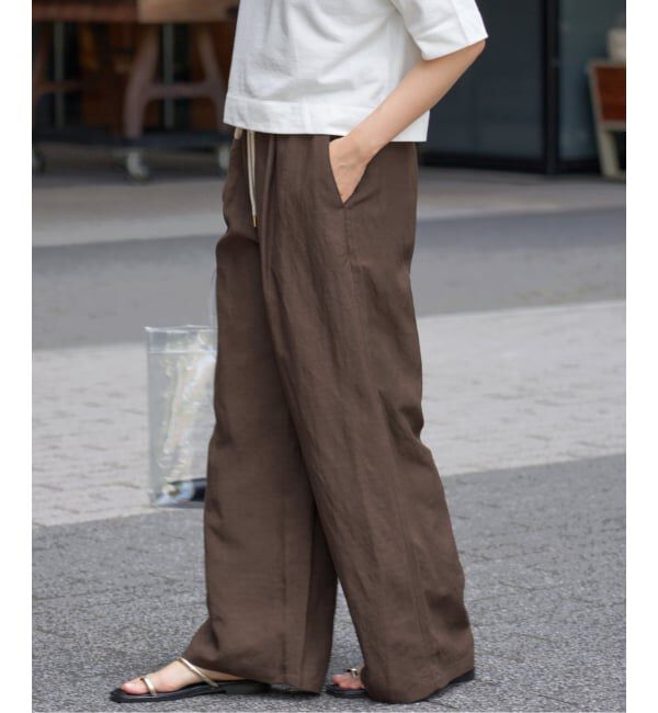 IENA「レーヨンリネンタンブラーイージーパンツ」|その他|