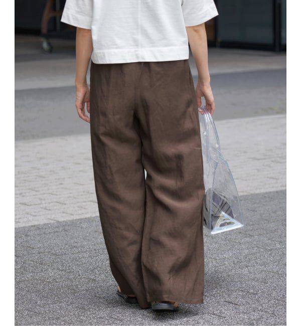 IENA「レーヨンリネンタンブラーイージーパンツ」|その他|