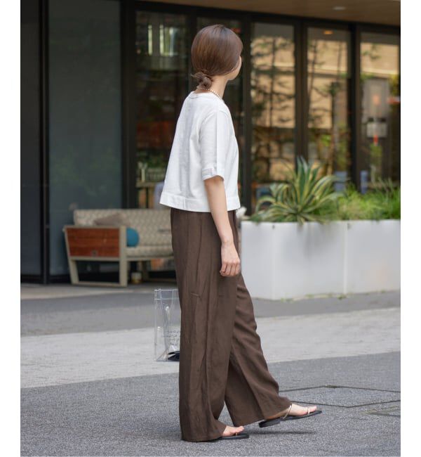 IENA「レーヨンリネンタンブラーイージーパンツ」|その他|