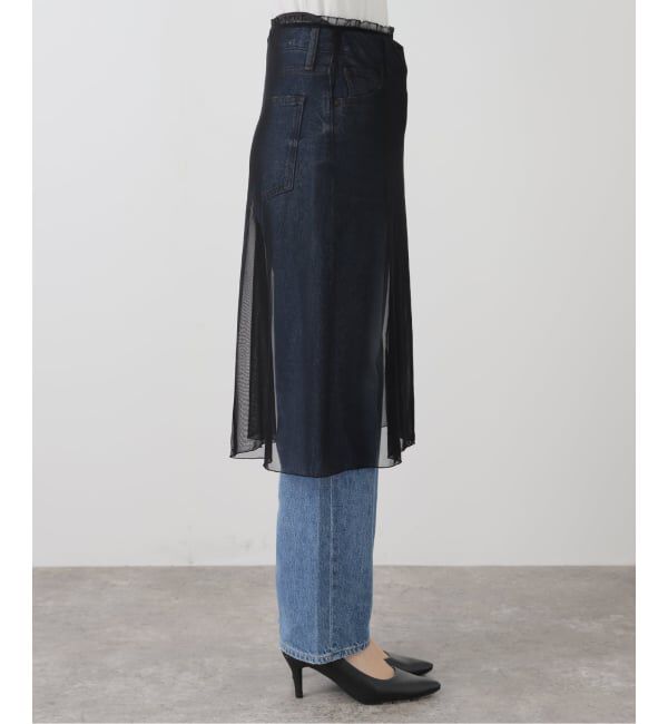 IENA LA BOUCLE「SIMONE WILD/シモーネ ワイルド MESH FRILL スカート」|スカート|