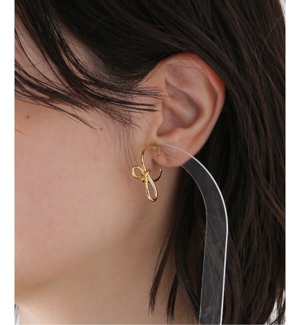 IENA「BAR Jewellery/バージュエリー TINY FIOCCO PIERCE ピアス(両耳)」|ピアス|