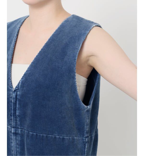 IENA LA BOUCLE「《追加》IENA LA BOUCLE インディゴコーデュロイオールインワン2」|オールインワン|