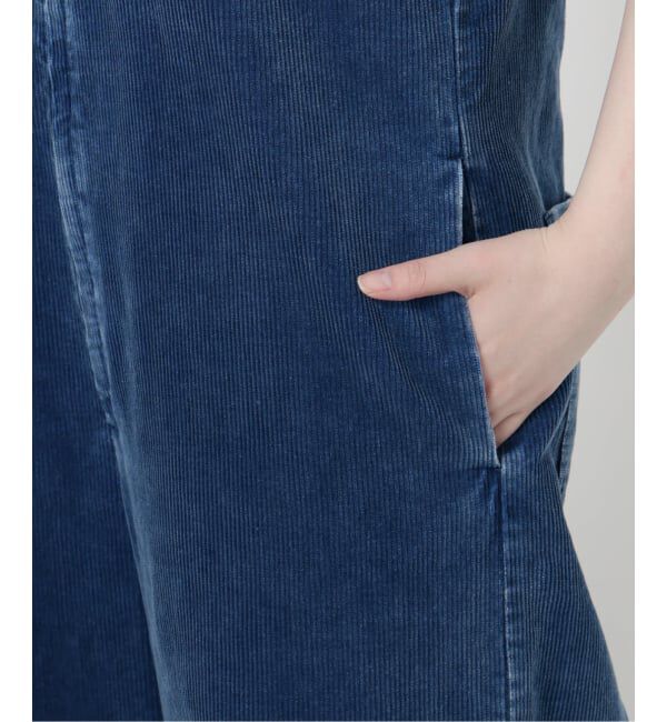 IENA LA BOUCLE「《追加》IENA LA BOUCLE インディゴコーデュロイオールインワン2」|オールインワン|
