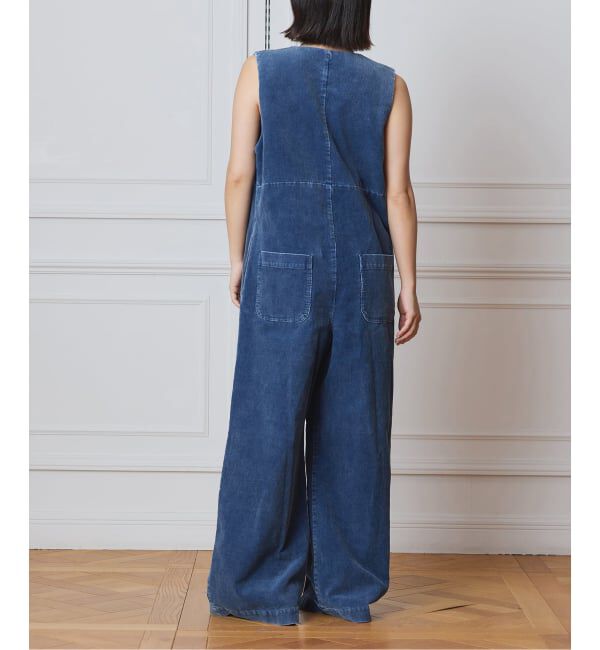 IENA LA BOUCLE「《追加》IENA LA BOUCLE インディゴコーデュロイオールインワン2」|オールインワン|