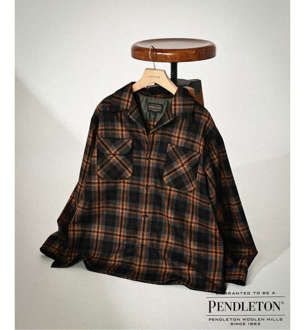 EDIFICE「PENDLETON(ペンドルトン) 別注 ボード シャツ」|シャツ・ブラウス|ブラウン