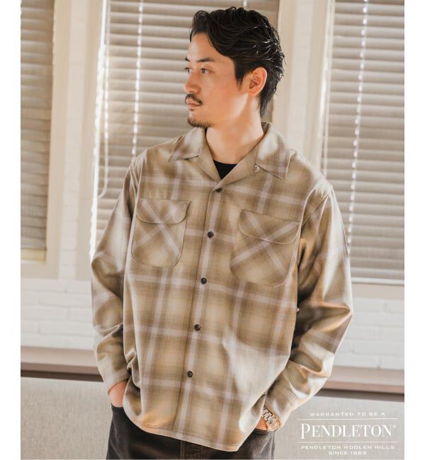 EDIFICE「PENDLETON(ペンドルトン) 別注 ボード シャツ」|シャツ・ブラウス|ベージュ