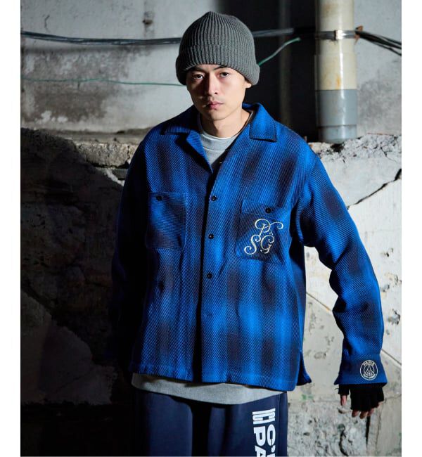 Paris Saint-Germain「【Paris Saint-Germain / パリ・サン＝ジェルマン】 JP Ombre Check C.P.O」|シャツ・ブラウス|
