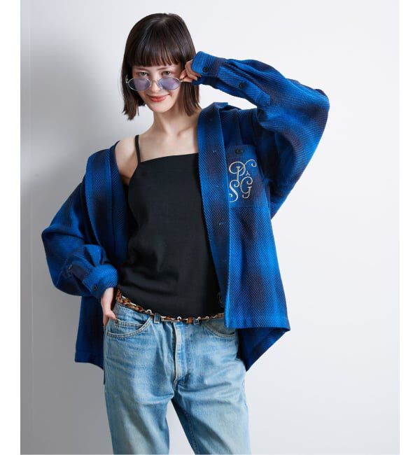 Paris Saint-Germain「【Paris Saint-Germain / パリ・サン＝ジェルマン】 JP Ombre Check C.P.O」|シャツ・ブラウス|