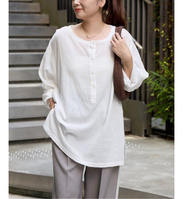 JOURNAL STANDARD「ソフトガーゼ2WAYビッグプルオーバー」|シャツ・ブラウス|