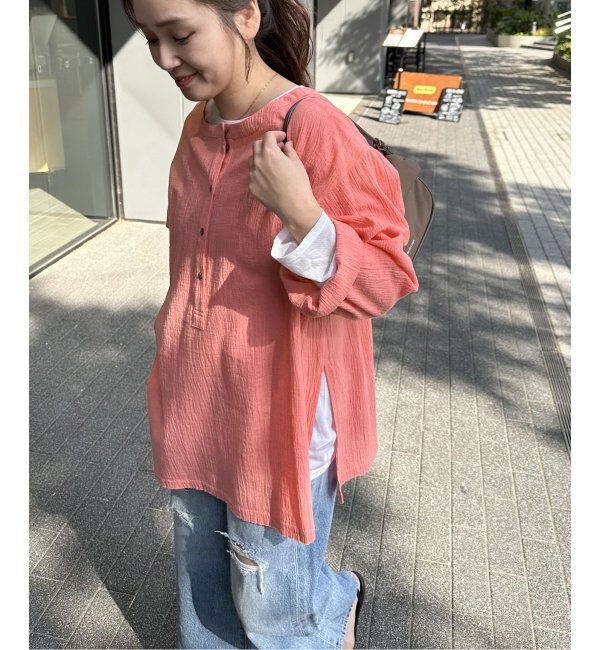 JOURNAL STANDARD「ソフトガーゼ2WAYビッグプルオーバー」|シャツ・ブラウス|
