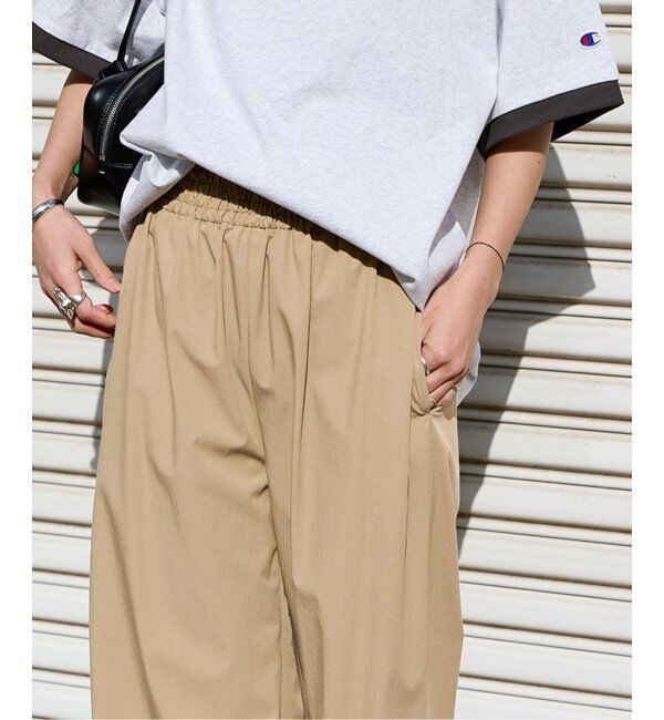 JOURNAL STANDARD「《追加2》【撥水/接触冷感/洗える/UVカット】リネンナイロンストレッチワイドパンツ」|その他|