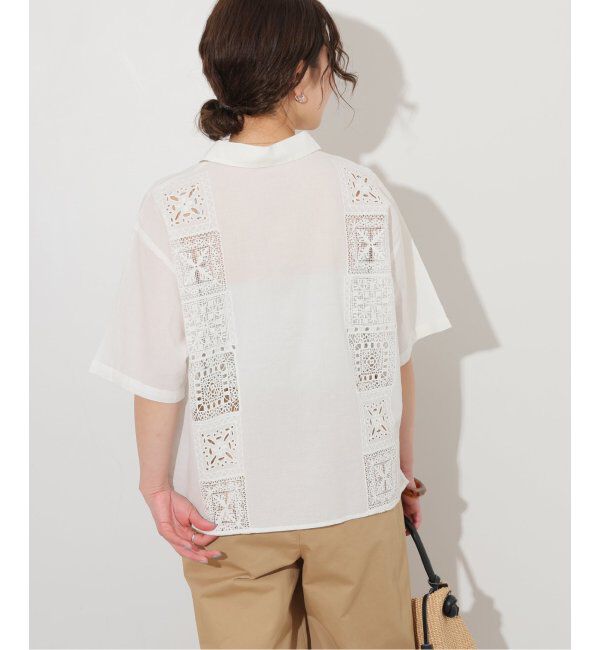 JOURNAL STANDARD relume「ハーフスリーブエンブロイダリーシャツ」|シャツ・ブラウス|