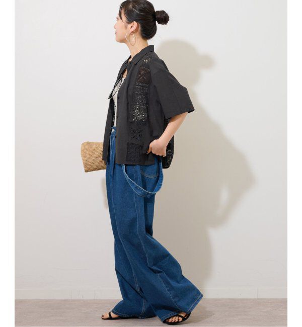 JOURNAL STANDARD relume「ハーフスリーブエンブロイダリーシャツ」|シャツ・ブラウス|