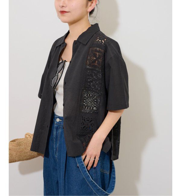 JOURNAL STANDARD relume「ハーフスリーブエンブロイダリーシャツ」|シャツ・ブラウス|