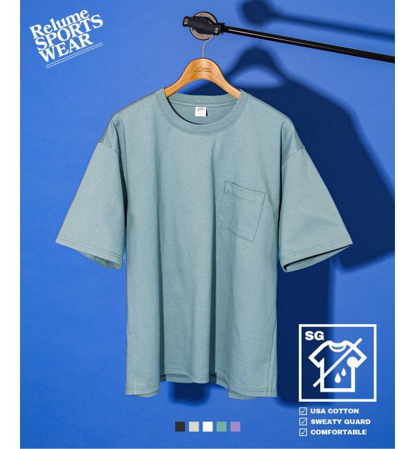 JOURNAL STANDARD relume「《追加》USA コットン 汗ジミ防止 Tシャツ」|Tシャツ・カットソー|グリーン E