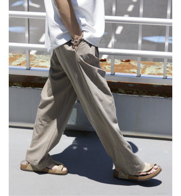 JOURNAL STANDARD relume「ヒールカット ライトルーズスラックス」|スラックス|ベージュ