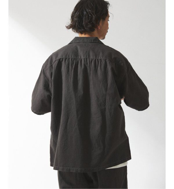 JOURNAL STANDARD relume「ヨーロピアンフラックス ガーメントダイ オープンカラーシャツ」|シャツ・ブラウス|