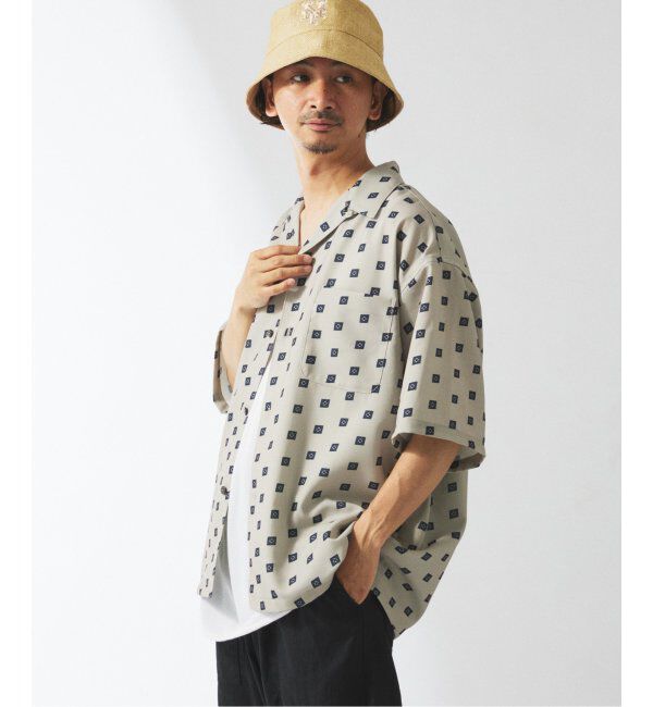 JOURNAL STANDARD relume「ホールパターン プリント オープンカラーシャツ」|シャツ・ブラウス|