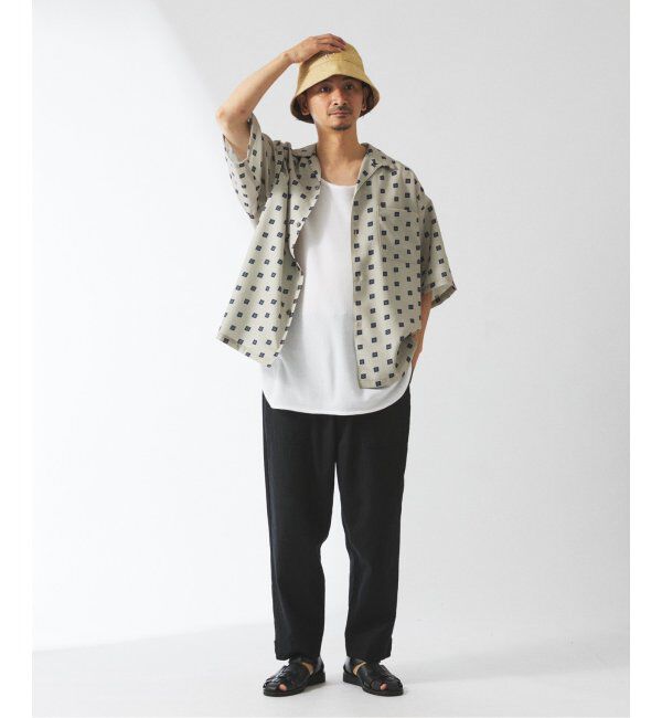 JOURNAL STANDARD relume「ホールパターン プリント オープンカラーシャツ」|シャツ・ブラウス|
