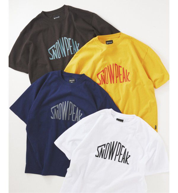 JOURNAL STANDARD relume「SNOWPEAK / スノーピーク 別注 &rdquo;トラペゾイド&rdquo; ロゴTシャツ」|Tシャツ・カットソー|