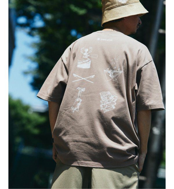 JOURNAL STANDARD relume「SNOW PEAK / スノーピーク 別注 &rdquo;GEAR&rdquo; プリントTシャツ」|Tシャツ・カットソー|ブラウン