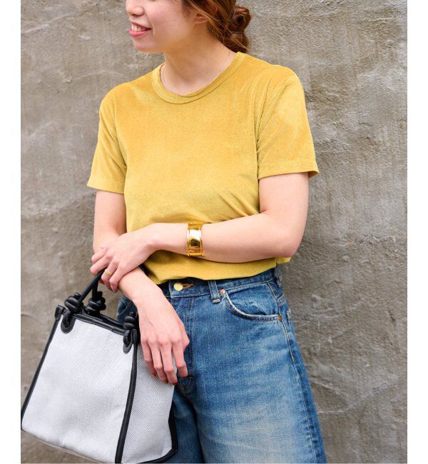 JOURNAL STANDARD relume「シアーベロアハーフスリーブTEE」|Tシャツ・カットソー|マスタード