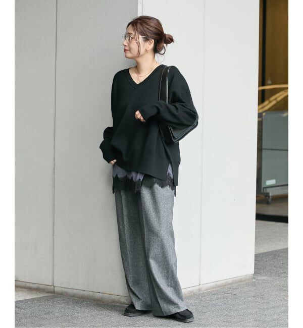 JOURNAL STANDARD「《WEB限定》ウォッシャブルTEXBRID Vプルオーバー」|ニット・セーター|