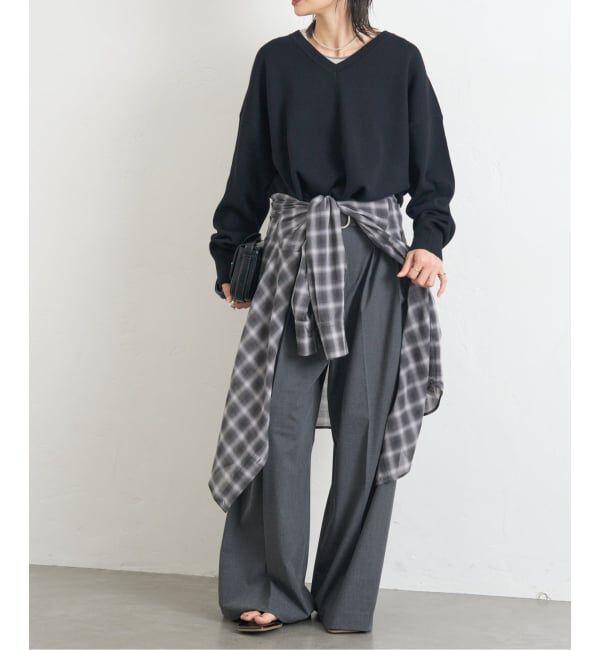 JOURNAL STANDARD「《WEB限定》ウォッシャブルTEXBRID Vプルオーバー」|ニット・セーター|