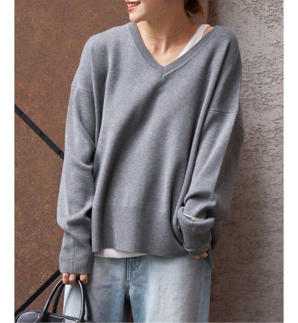 JOURNAL STANDARD「《WEB限定》ウォッシャブルTEXBRID Vプルオーバー」|ニット・セーター|