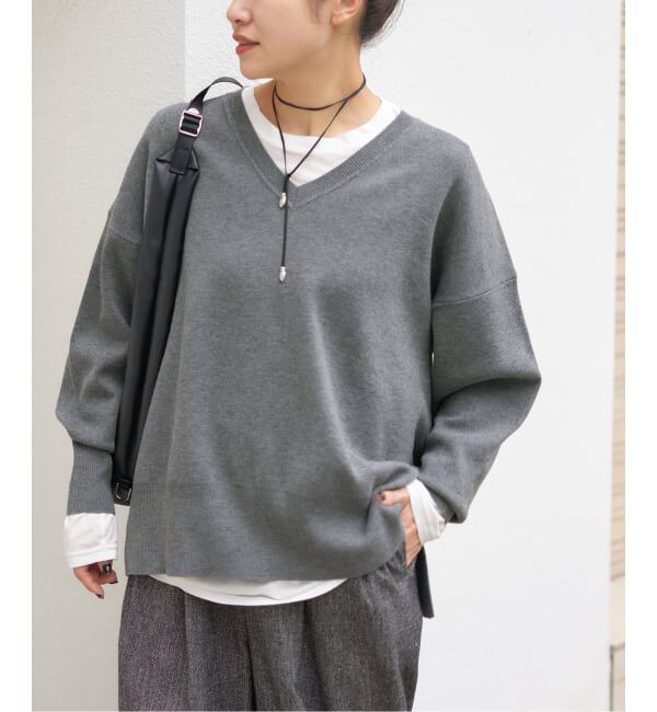 JOURNAL STANDARD「《WEB限定》ウォッシャブルTEXBRID Vプルオーバー」|ニット・セーター|